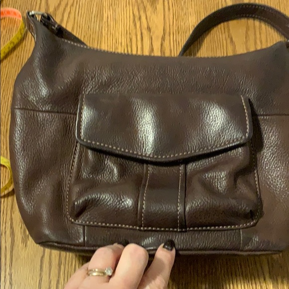 Heavy duty brown leather fossil purse - Picture 4 of 10